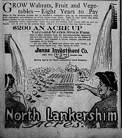 "North Lankershim Acres" The Los Angeles Times, February 9, 1913