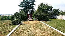 Memorial in Urozhaine to commemorate Soviet soldiers fighting in World War II