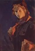 N. Kasatkin. Pioneer-girl with book (1926)