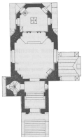 Plan of the upper part of the chapel