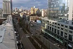 The beginning of the boulevard from Baseina Street