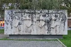 Monument from National Liberation War of Macedonia on the square
