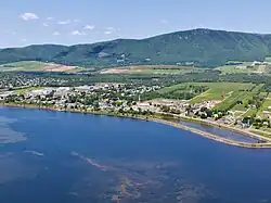 Carleton-sur-Mer with Mont Saint-Joseph in the background