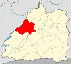 Location of the township region in Mangshi