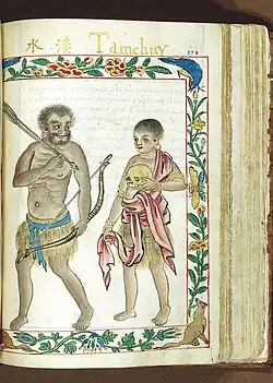 Taiwanese aboriginal headhunter couple from Tamsui, Spanish Formosa (in modern-day Taiwan)