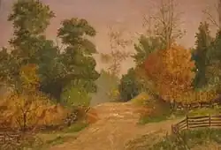 Autumn Landscape, South Main Street, Road to Kramers, c.1877-8