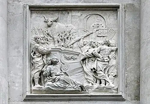 Martyrdom of Saint Eustace and his family San Stae church in Venice