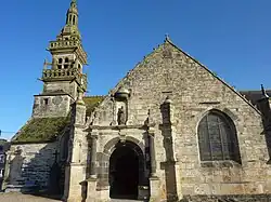 View of church showing south porch