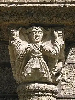 Capital of a column in the cloister