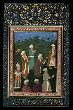 Saʿdī presents a book of his poems, 1615, Walters Art Museum