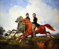 Two riders galloping, 1851, Germanisches Nationalmuseum