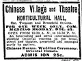 Advertisement, Chinese village, 1897
