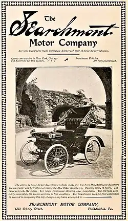 1901 Searchmont advertisement - The Horseless Age