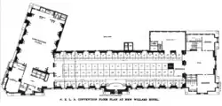 Washington D.C. NELA Convention Floor Plan&nbsp;– New Willard Hotel&nbsp;– 1907
