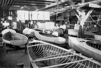 Building the Finn-class Olympic dinghies at Børresen Bådebyggeri, Denmark