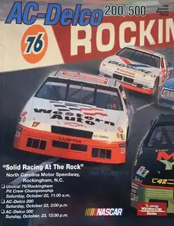 The 1994 AC Delco 500 program cover, featuring Darrell Waltrip.