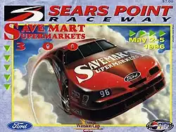 The 1996 Save Mart Supermarkets 300 program cover.
