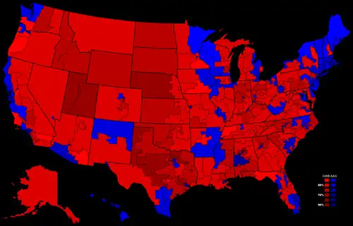 Election results by congressional district