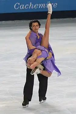 Kristin Fraser and Igor Lukanin at the 2008 Trophée Éric Bompard