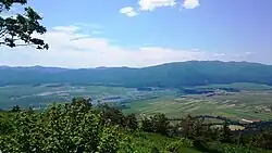 Typical Inner Carniolan rural landscape at Lake Cerknica