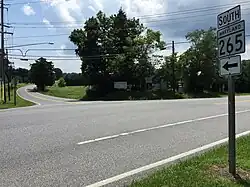 Crossroads of MD 264 & MD 265