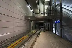 Upper-level platform (northbound), January 2018