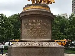 Detail of the Monument's pedestal