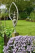 Sculptures in garden