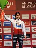 2023 Scheldecross Elite Women podium Ceylin del Carmen Alvarado