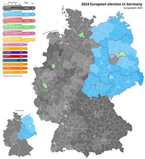 AfD in the 2024 European Parliament election in Germany.