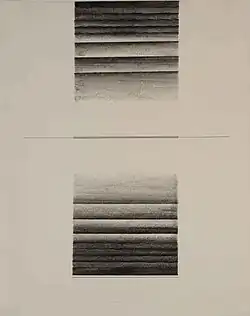 Rotation of a hatch 2, frottage, 62x48 cm, 1980