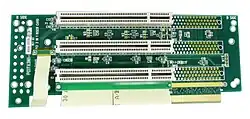 2U 3-slot PCI riser card.