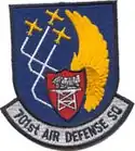 Patch showing the emblem of the 701st Air Defense Squadron patch.