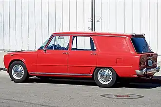 Alfa Romeo Giulia converted into a Giardiniera (station wagon) by Colli