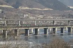 First Bridge of Fengtai–Shacheng railway within the subdistrict, 2016