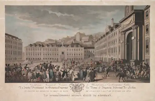 Arrival of the Regency to Lisbon by António Cândido Cordeiro Pinheiro Furtado