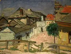 View of a Small Town, Abraham Neumann, ca. 1910