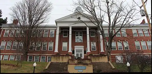 Academy Hill, facing north