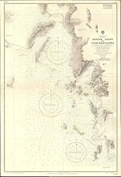 Part of the Ionian Sea, surveyed in HMS Goldfinch in 1904