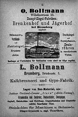 Advertising for Bollmann Firm in 1880