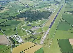 Aerial image of the Husum Schwesing airfield.