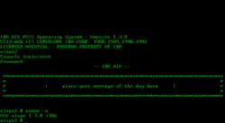 AIX PS/2 1.3 console login