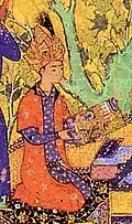 Contemporary portrait of the young Akbar, son of Humayun, wearing the Tāj-i 'Izzat