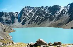 Ala Köl Lake in the Terskey Ala-too mountains, Kyrgyzstan