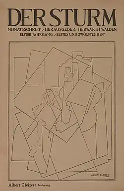 Albert Gleizes, untitled, drawing (zeichnung), published in the cover of Der Sturm, Volume 11, Number 11-12, 5 December 1920
