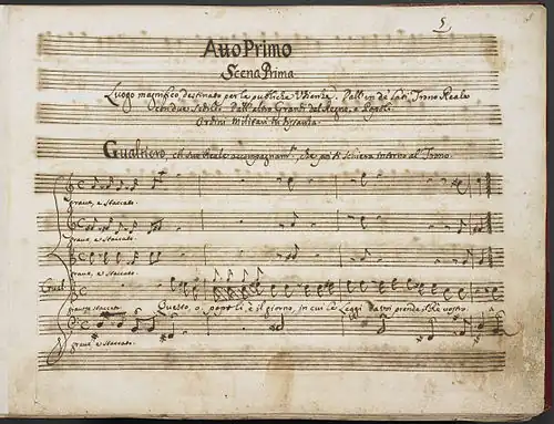 Image 7 Griselda (A. Scarlatti) Manuscript: Alessandro Scarlatti Griselda is an opera seria in three acts by the Italian composer Alessandro Scarlatti. First performed in 1721, it is based on the story of Patient Griselda from Giovanni Boccaccio's Decameron. The libretto is by Apostolo Zeno, with revisions by an anonymous author. This manuscript copy by Scarlatti, held at the British Library, is of act one, scene one. More selected pictures