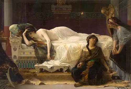 Phaedra; by Alexandre Cabanel; 1880; oil on canvas; 194 x 286&nbsp;cm; Musée Fabre (Montpellier, France)[212]