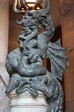 Detail of a lantern sculpture, Hallwyl Museum