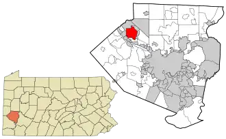 Location in Allegheny County and the U.S. state of Pennsylvania.