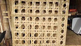 Amakan open-type weaving style used as grilles